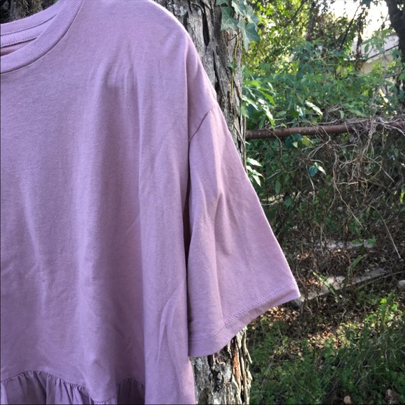 Flounce Ruffle Top/Pink/Size Large - Picture 5 of 5